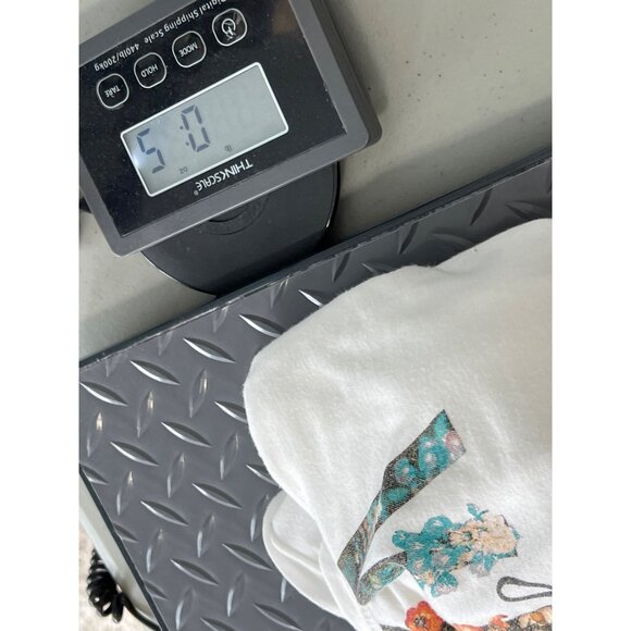 Hem & Thread Good Vibes Only Graphic Tee Women S White Oversized Essential Basic - Picture 6 of 10